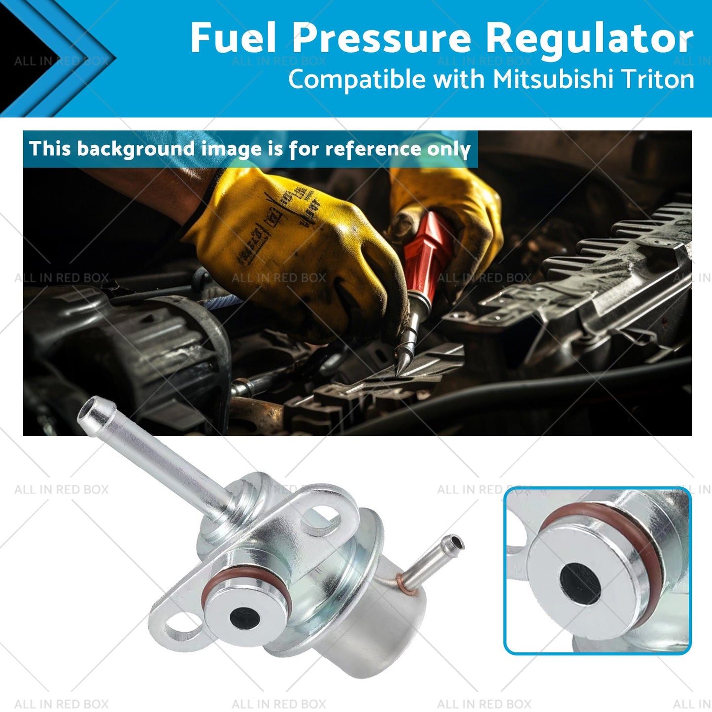Fuel Pressure Regulator Suitable for Mitsubishi Triton 2. 4ltr 4G64 MK 1996-2006-0