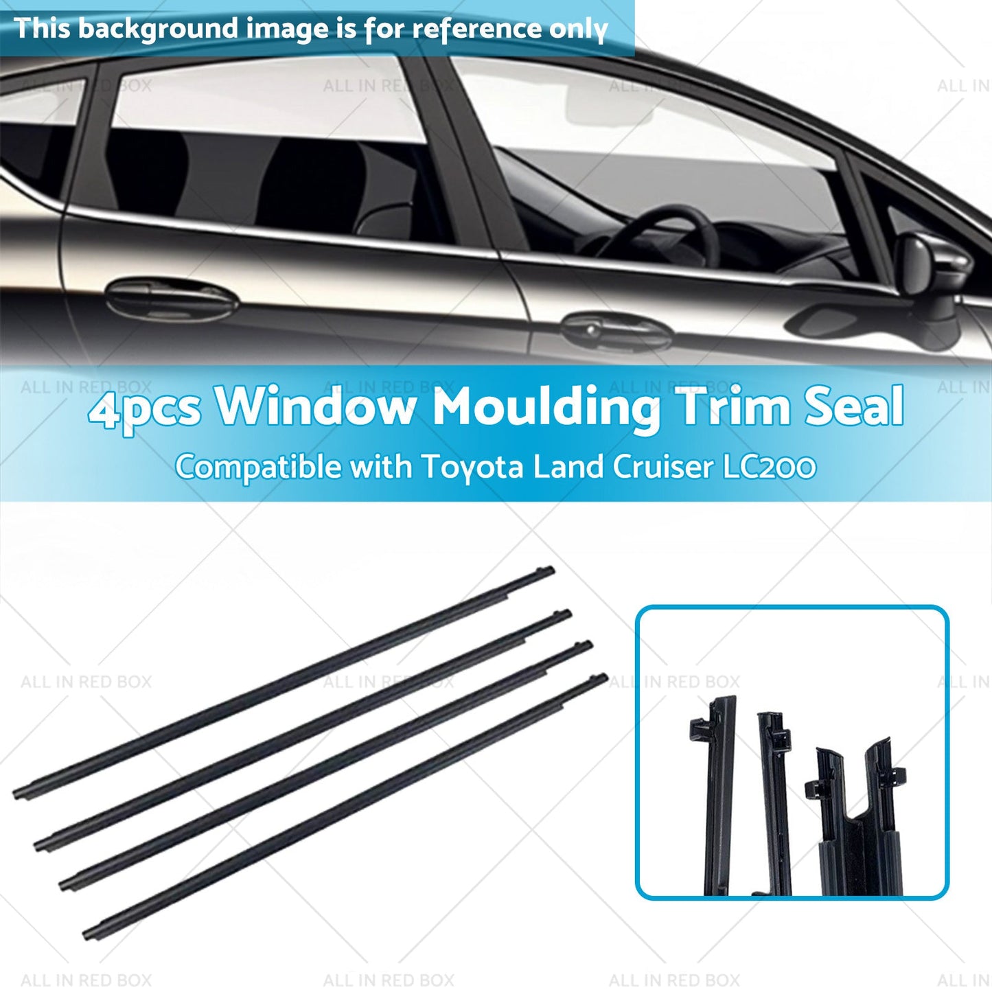 Window Seal Belt Weatherstrip Suitable For Toyota Land Cruiser LC200 2008-2016-1