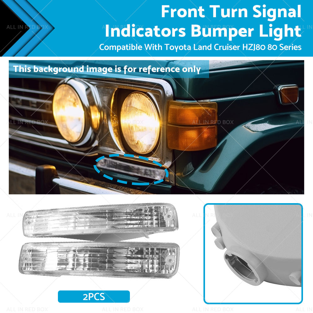 Front Turn Signal Indicators Bumper Light Suitable For Toyota Land Cruiser HZJ80-0