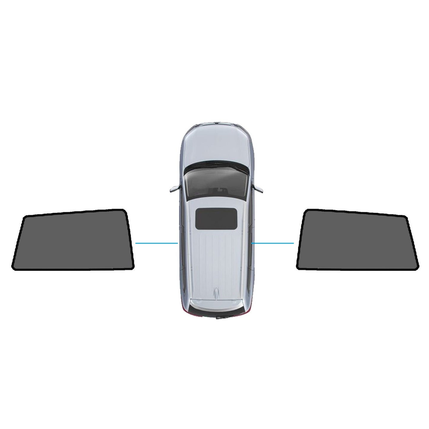 Window Shade Black Suitable For Toyota RAV4 2005-2012 UV Protection Window-2