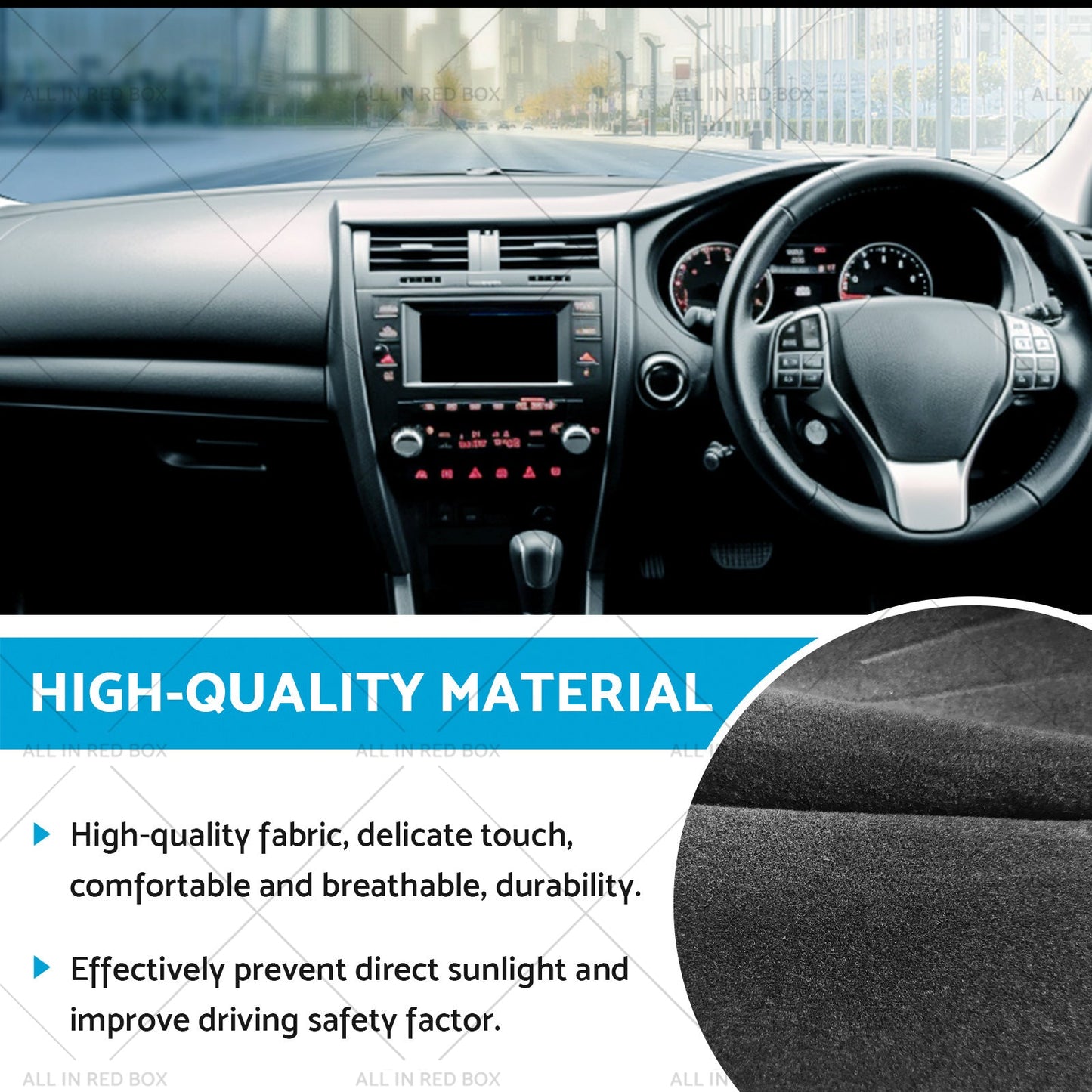 Dash Mat Suitablefor Toyota Corolla Cross Without HUD Dashboard Cover Pad Carpet-2