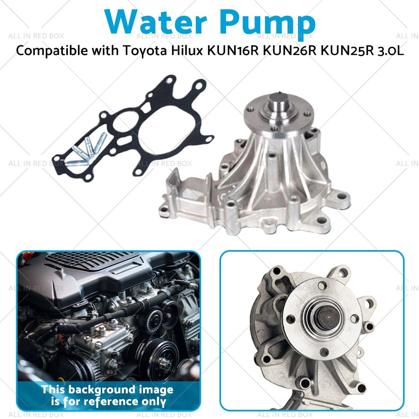 1KD-FTV Water Pump Suitable for Toyota Hilux KUN16R KUN26R KUN25R 3. 0L 05-13