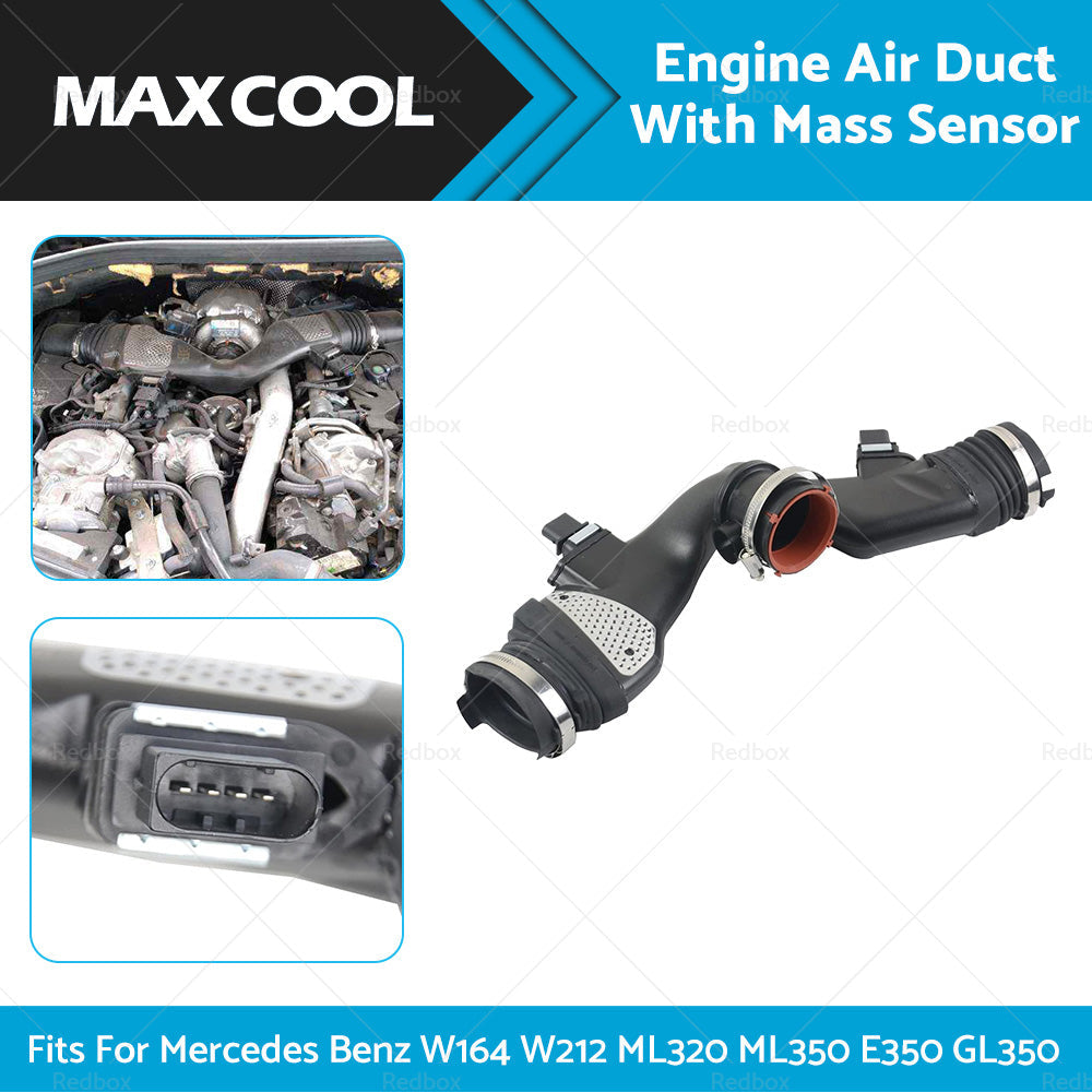 Air Mass Sensor W or Air Duct Fits For Mercedes Benz W164 W212 ML320 ML350 GL350-1