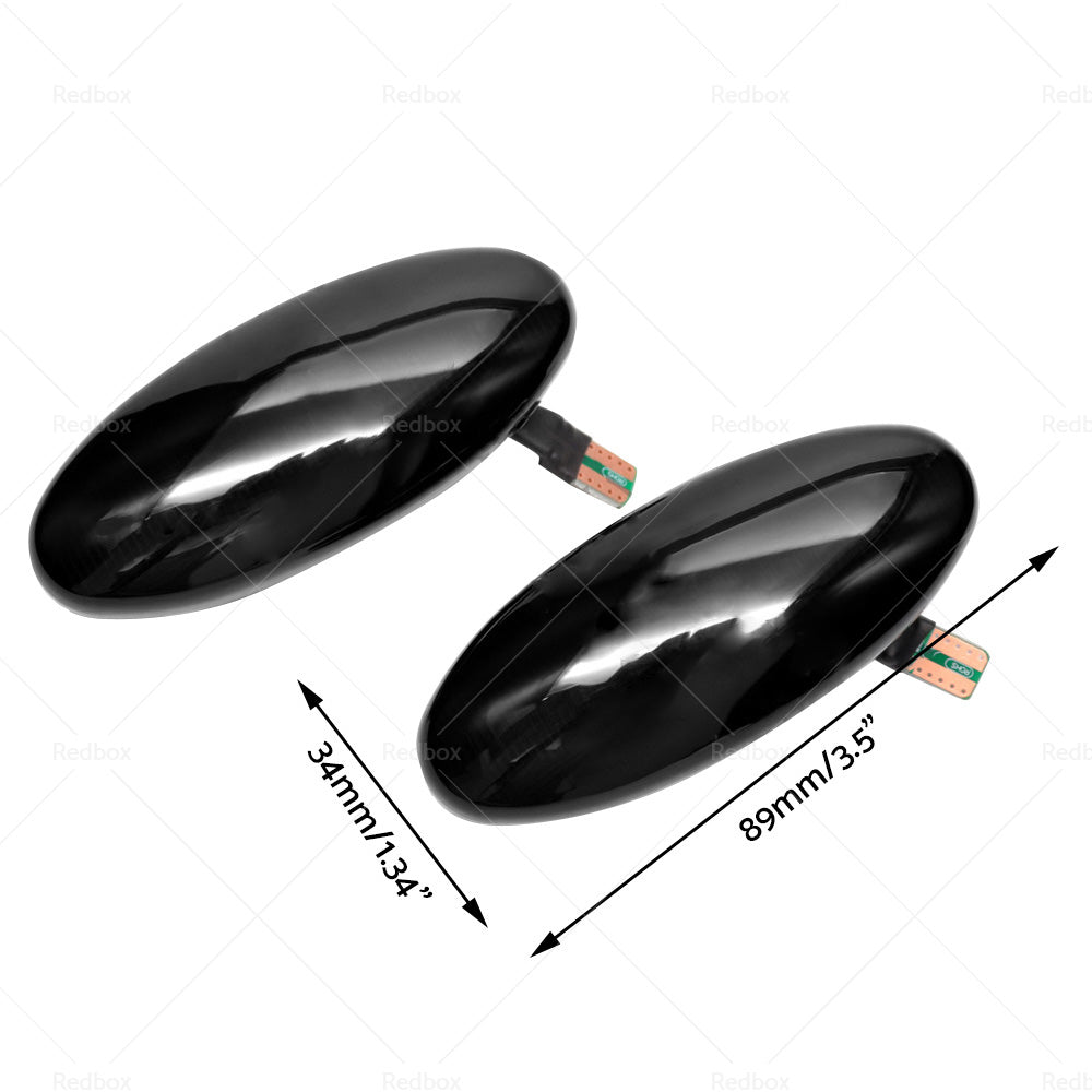 2x Dynamic Side Light Turn Signal Indicator Suitable For Nissan Navara D22 NP300-3