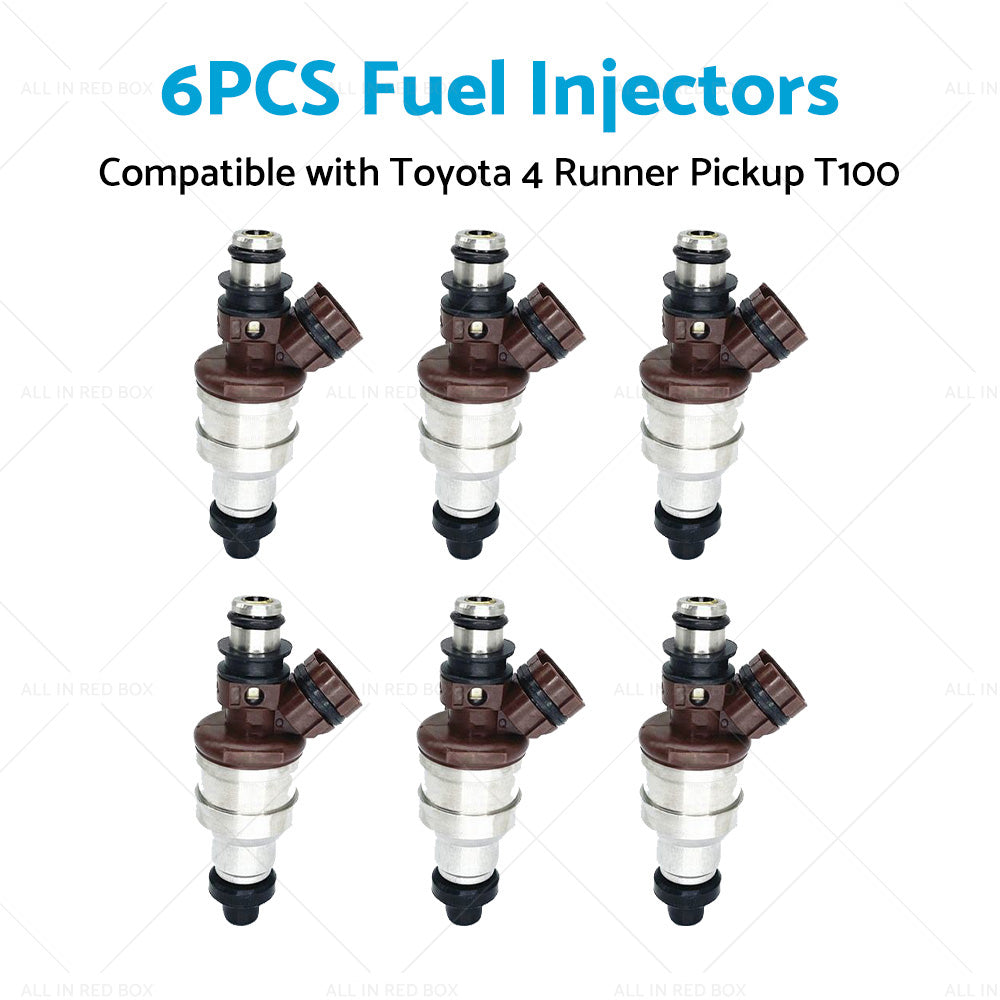 6x Fuel Injector Suitable For Toyota 4Runner Pickup 89-95 T100 93-94 23250-65020-3