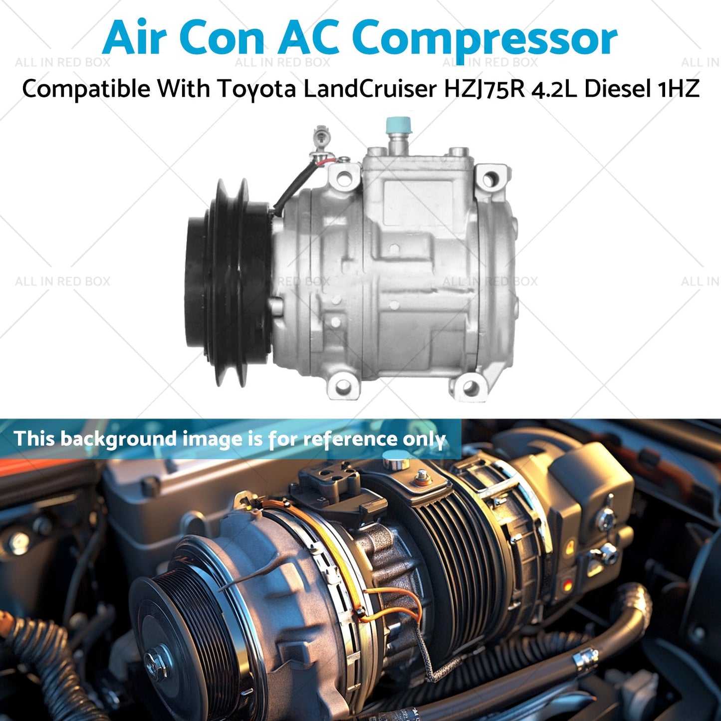 Air Con AC Compressor Suitable for Toyota LandCruiser HZJ75R 4.2L Diesel 1HZ-4