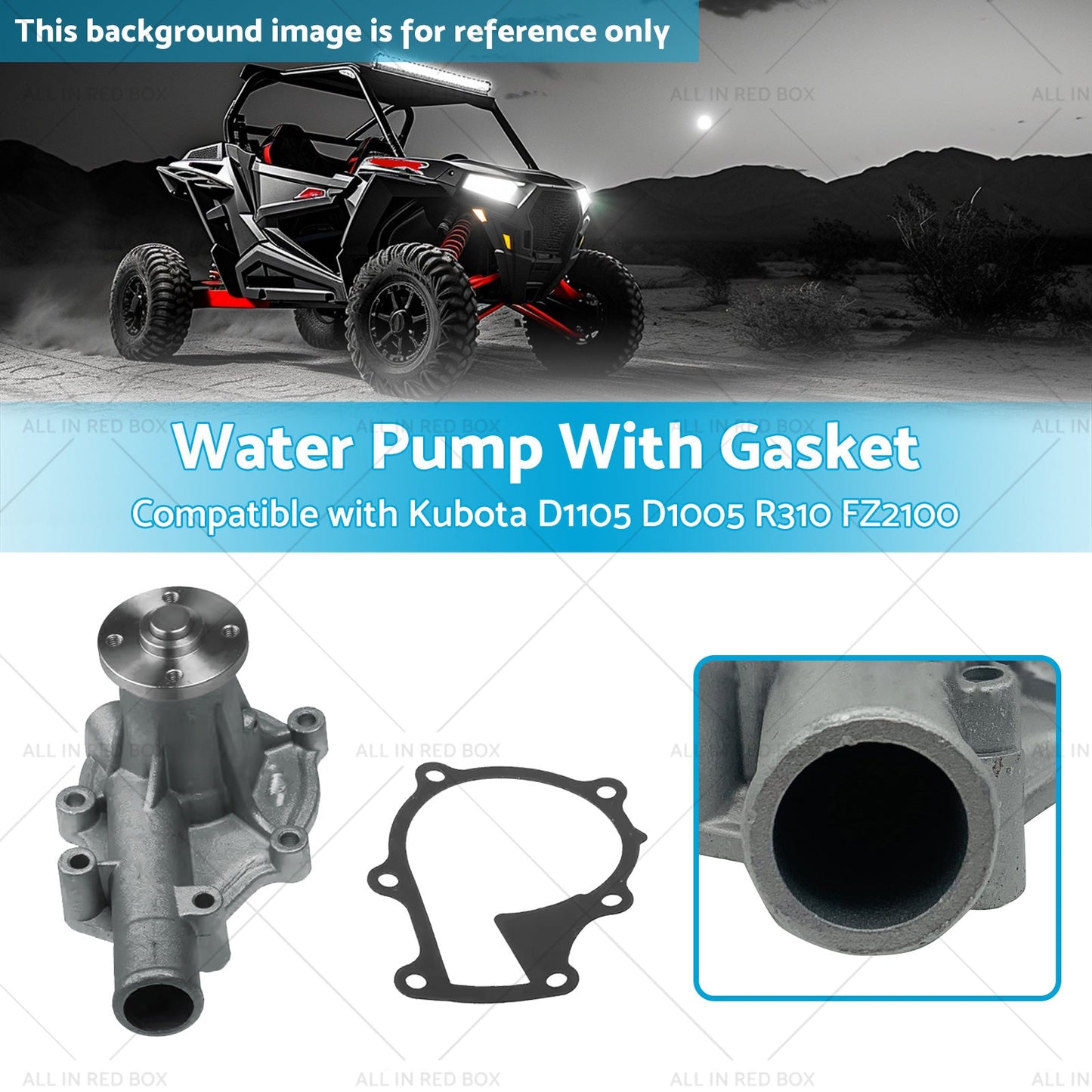 6680278 Water Pump With Gasket Suitable for Kubota D1105 D1005 R310 FZ2100-2
