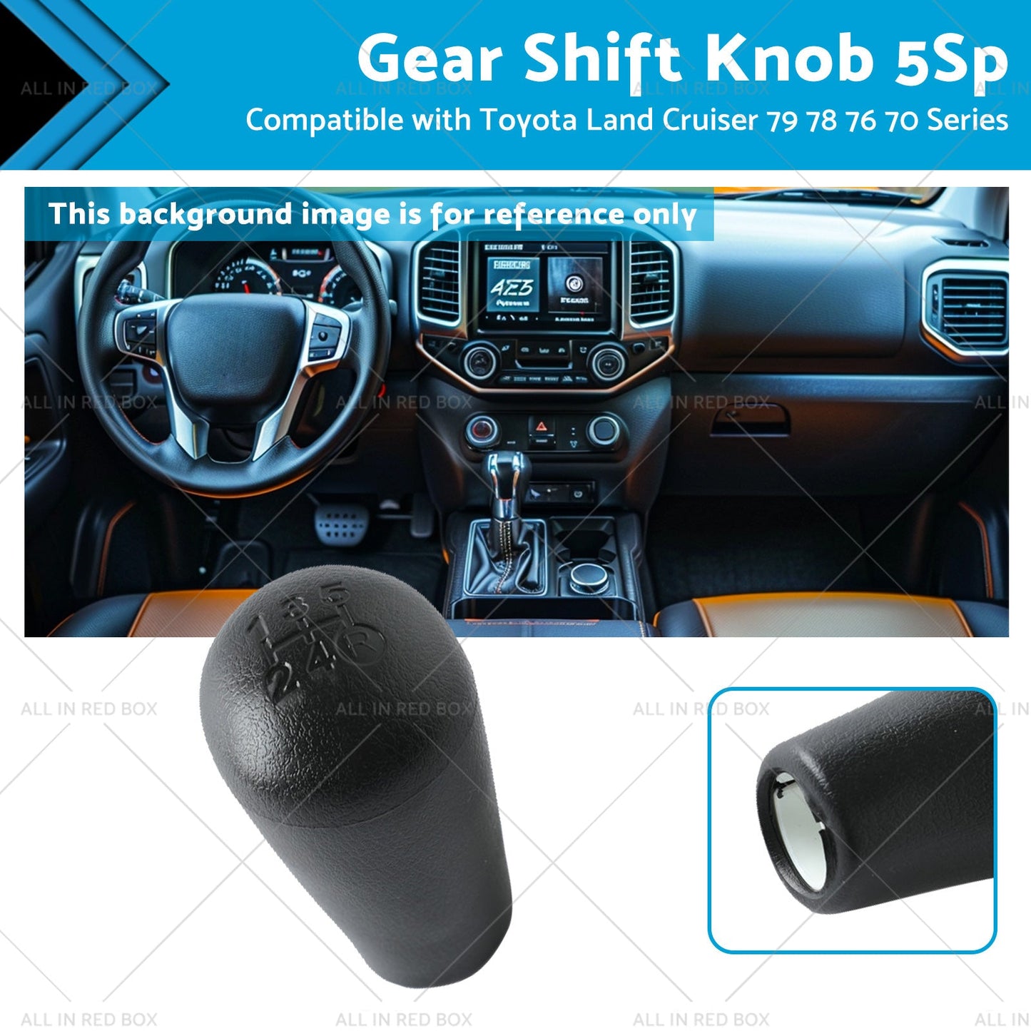 Gear Shift Knob 5Sp Suitable for Toyota Land Cruiser 70 79 78 76 Series VDJ HZJ-0