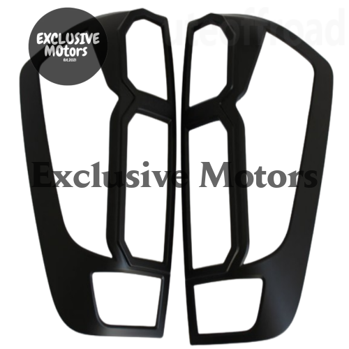 Matte Black Taillight Covers for Nissan Navara NP300/SL (2015-2021)
