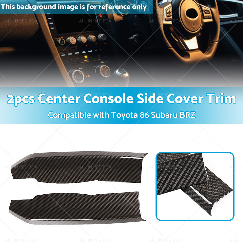 Center Console Carbon Fiber Cover Trim Suitable For Subaru BRZ Toyota 86 13-20-2
