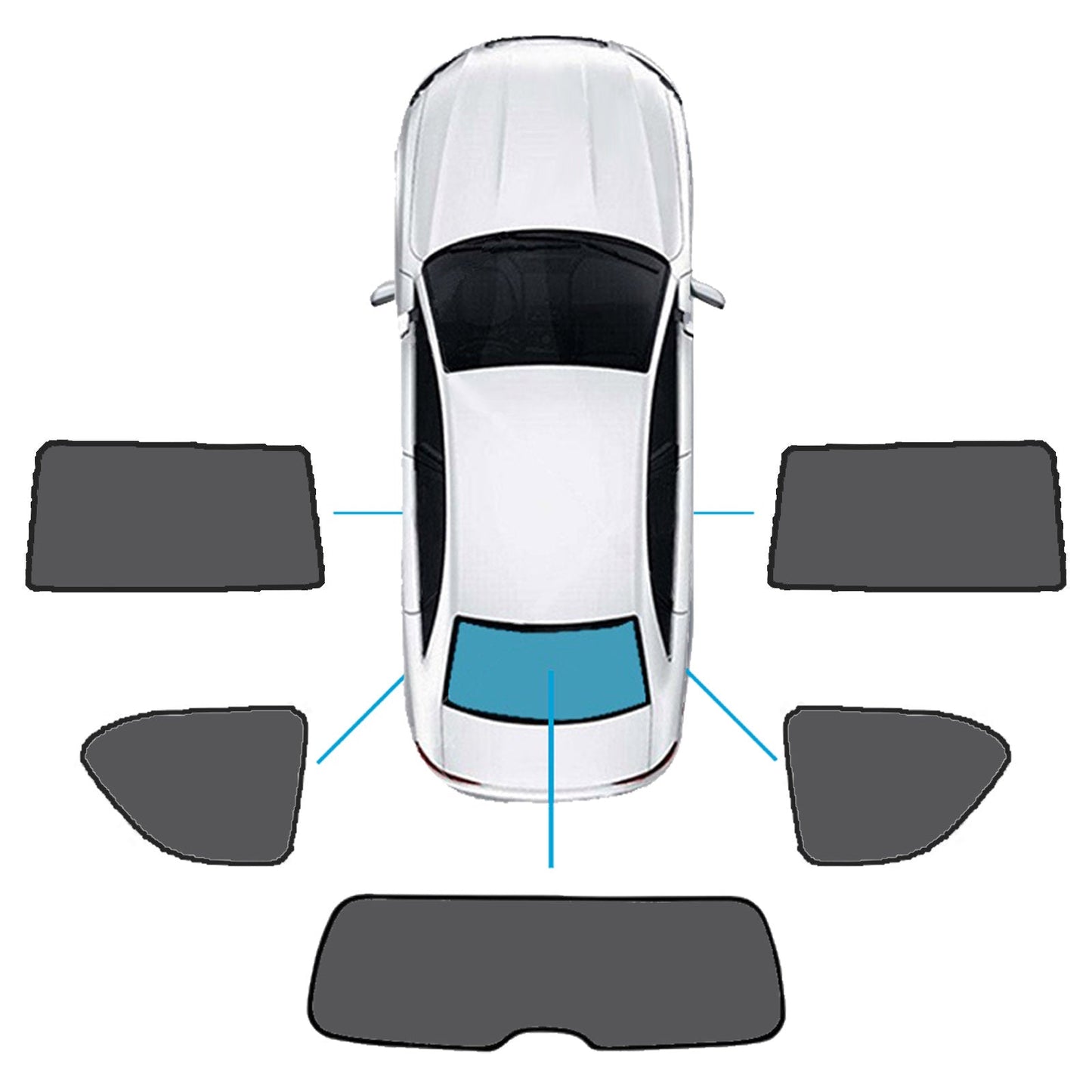 Car Window Sun Shade Magnetic Suitable For Nissan Patrol 2012–2024 Y62 Series-6