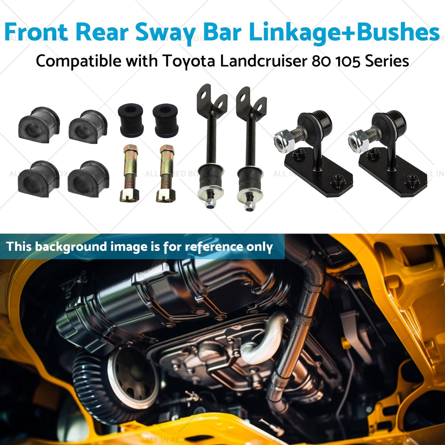 Front Rear Sway Bar LinkageBushes Suitable for Toyota Landcruiser 105 80 Series-4