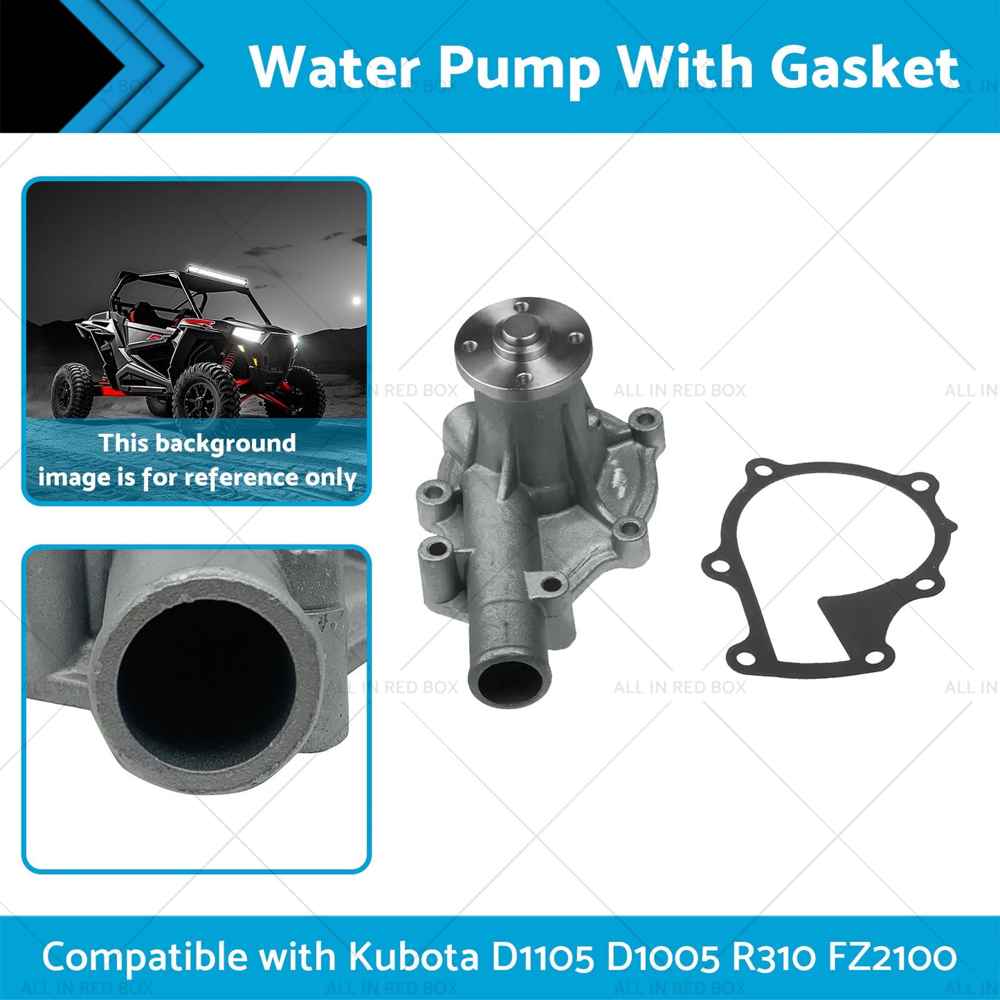 6680278 Water Pump With Gasket Suitable for Kubota D1105 D1005 R310 FZ2100-1