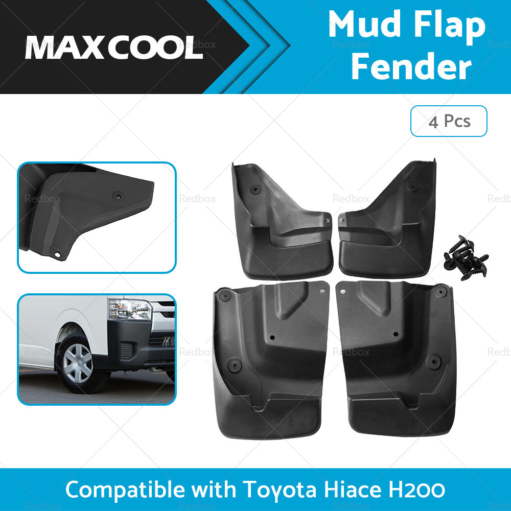 4x Splash Guard Mud Flap Fender Mudguard Suitable for Toyota Hiace H200 Series-0