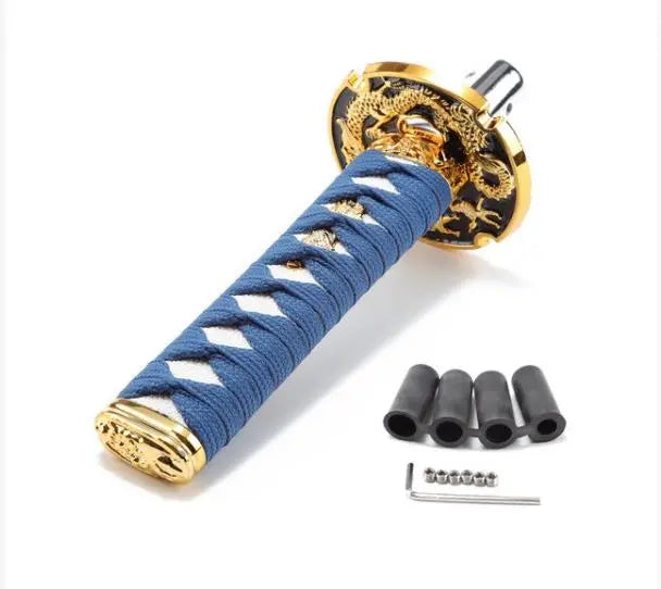 15cm Blue Katana Samurai Gear Knob