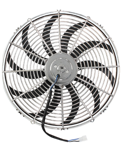 16 Chrome Electric Thermo Fan for Chrysler Valiant (1962-1981)
