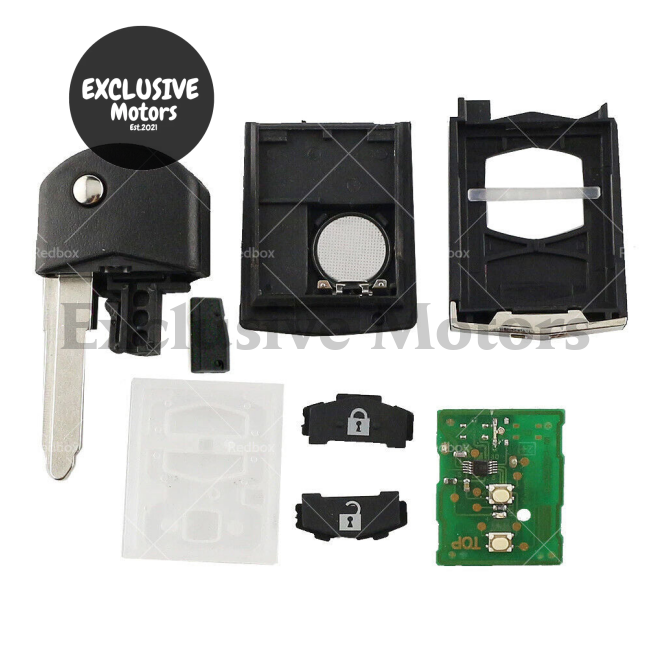 2 Button Remote Car Key w Chip for Mazda 2, 3, CX-7, CX-9