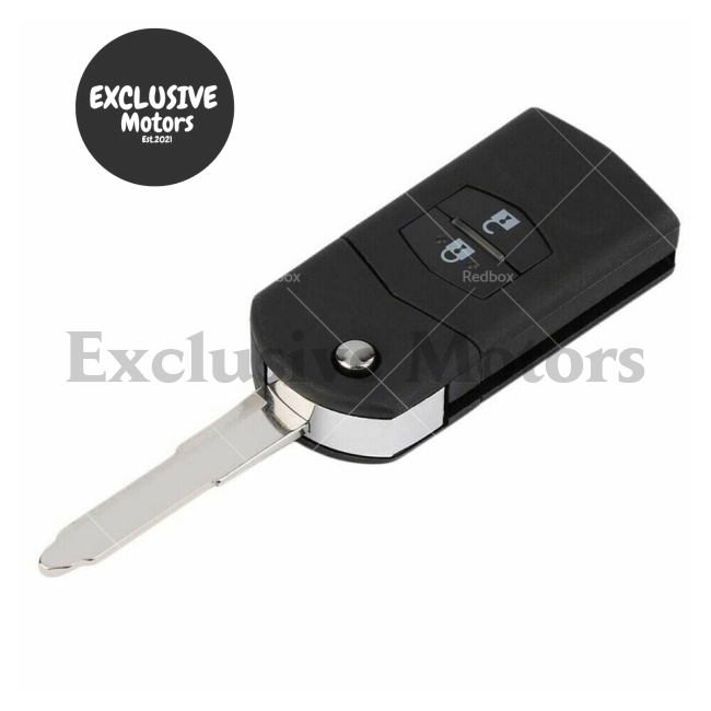 2 Button Remote Car Key w Chip for Mazda 2, 3, CX-7, CX-9