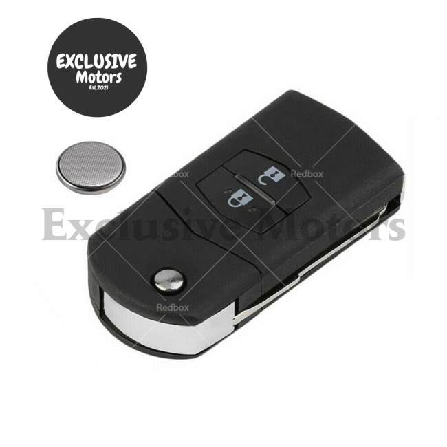 2 Button Remote Car Key w Chip for Mazda 2, 3, CX-7, CX-9