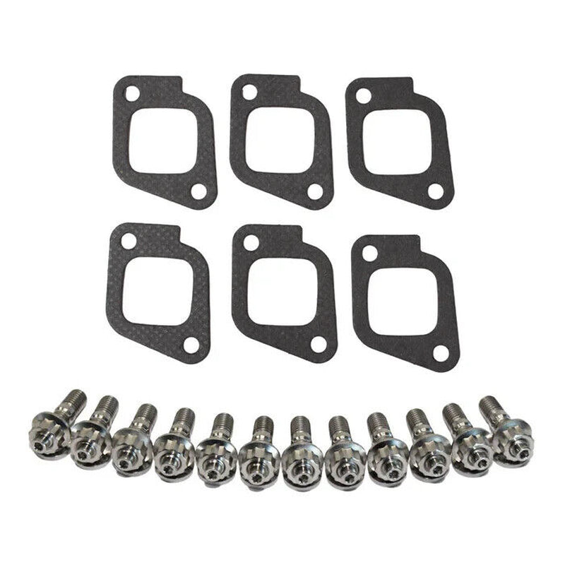 Permaseal Exhaust Manifold Titanium Studs&Gasket for Nissan Patrol GQ Y60 4.2L