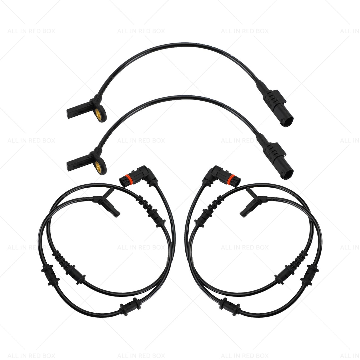 4pcs Front Rear ABS Speed Sensor Set Suitable For Mercedes-Benz W164 ML350 ML320-5