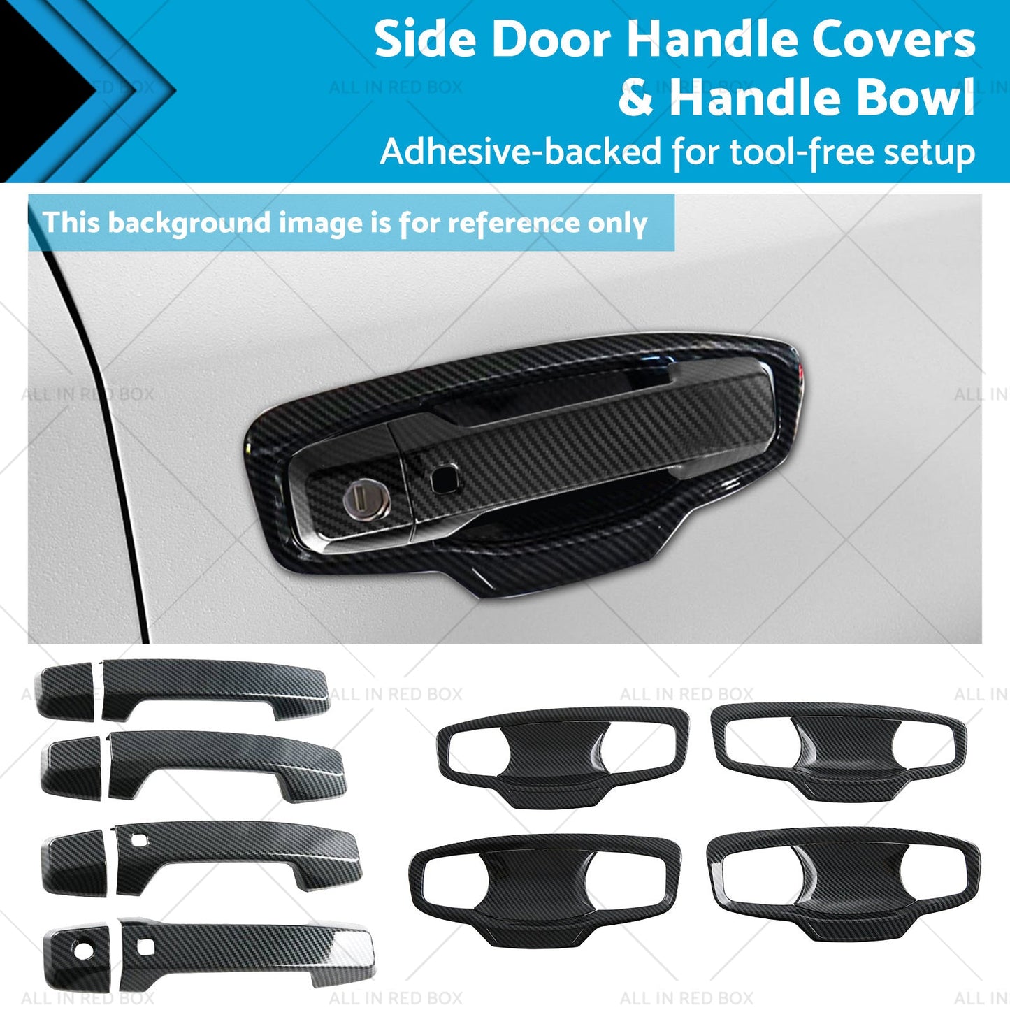 Side Door Handle Covers & Handle Bowl Suitable For Mitsubishi Triton L200 23-25-0