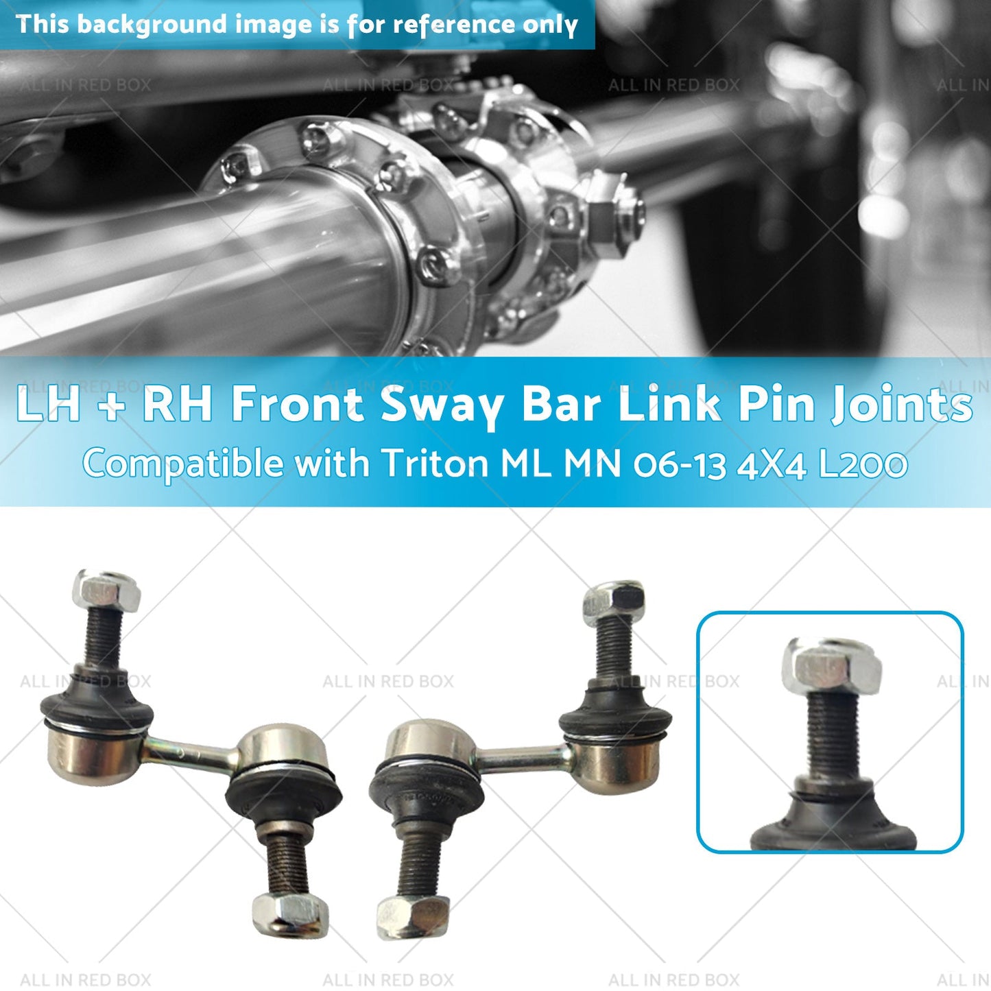LH RH Front Sway Bar Link Pin Joints Suitable for MN Triton ML 06-13 4X4 L200-2
