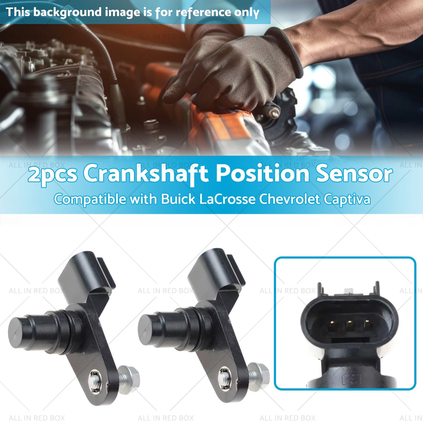 2x Camshaft Position Sensor Suitable for Chevrolet Equinox Captiva GMC 12577245-2