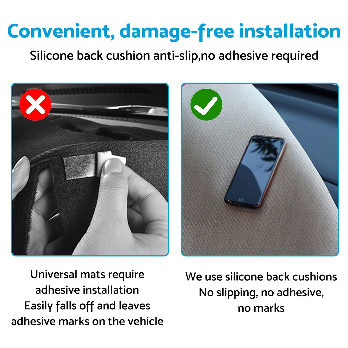 Dash Mat Microfiber Leather Black Suitable For Nissan Navara NP300 D23 2015-On-3