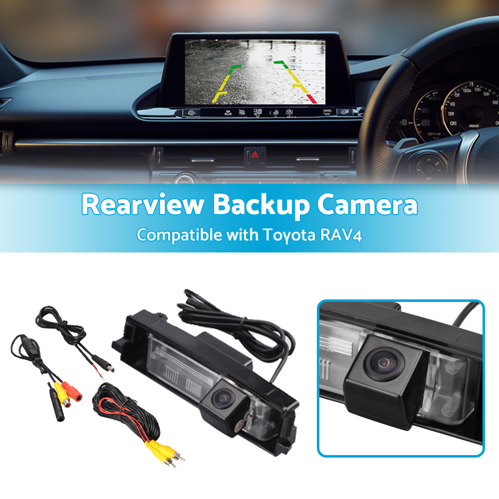 Car Reverse Camera Rear View Backup Parking Suitable for Toyota RAV4 2006-2012-2