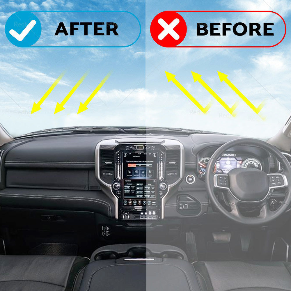 Dash Mat Suitable For Dodge RAM 5th Gen DT 1500 2500 3500 2020-2022 Non-Slip-3