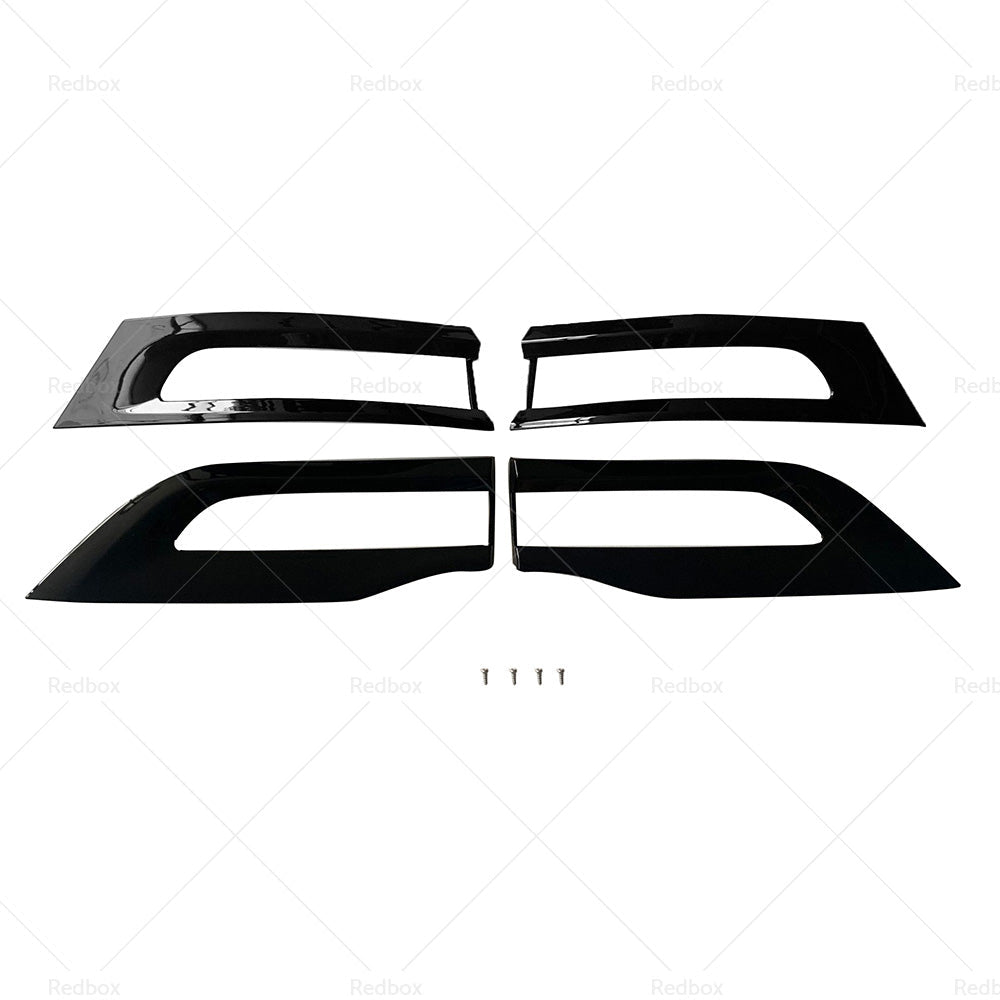 4PCS Gloss Tail Light Cover Trim Bezel Suitable For Jeep Grand Cherokee 14-20-2