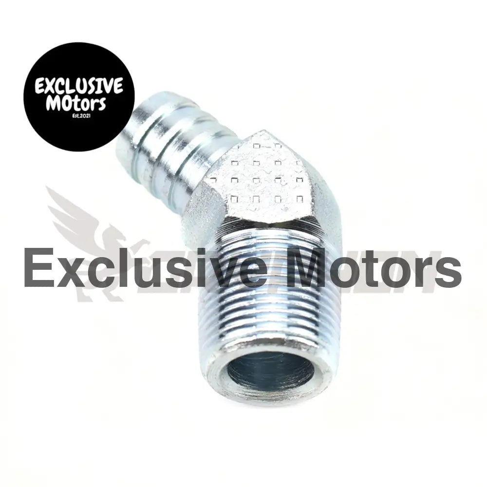 3/4" Barb 45 Degree Turbo Oil Drain Fitting Nissan Rb20 Rb25 Rb30 Engine Block