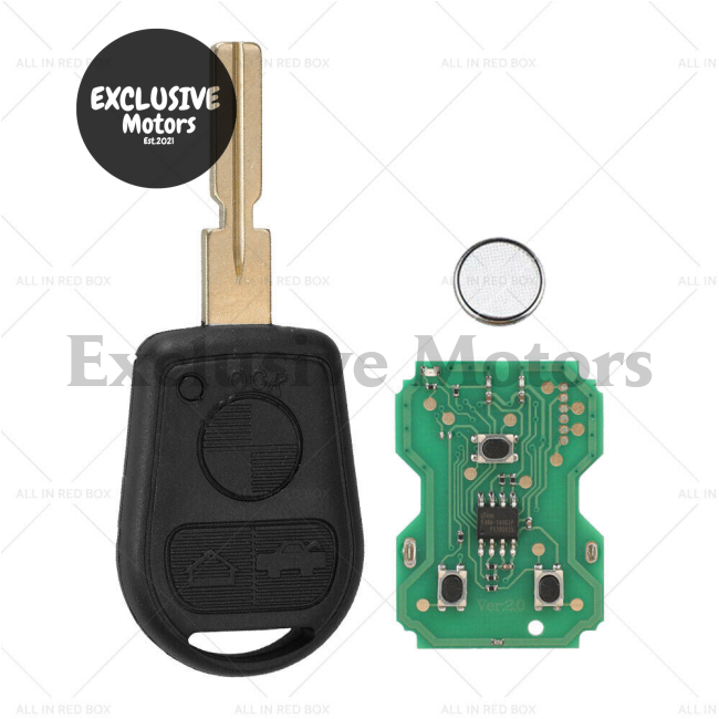 3 Button Remote Key for BMW E31, E32, E34, E36, E38, (1989-2006)