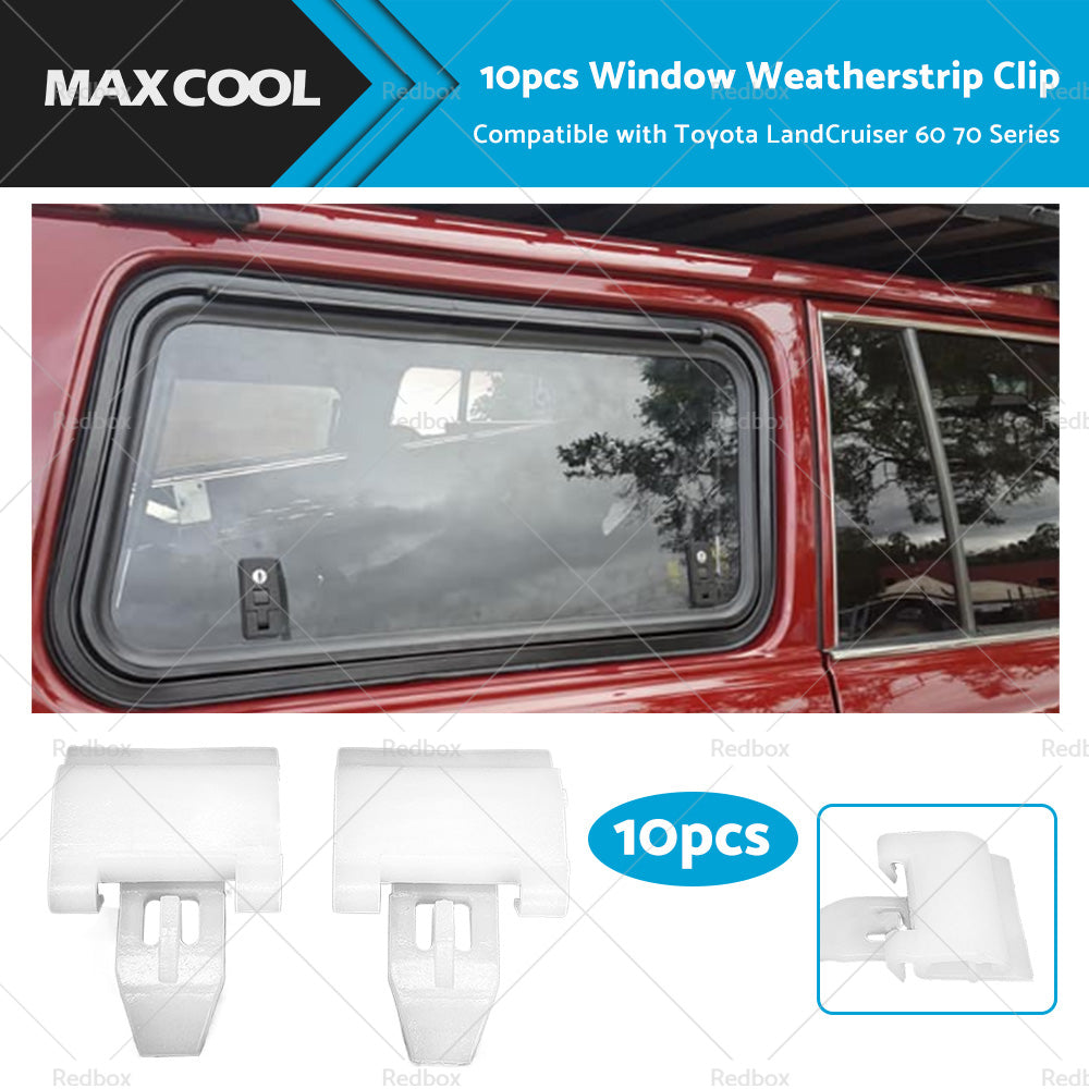 10x Window Weatherstrip Exterior Clip Suitable For Toyota LandCruiser 60 70-0