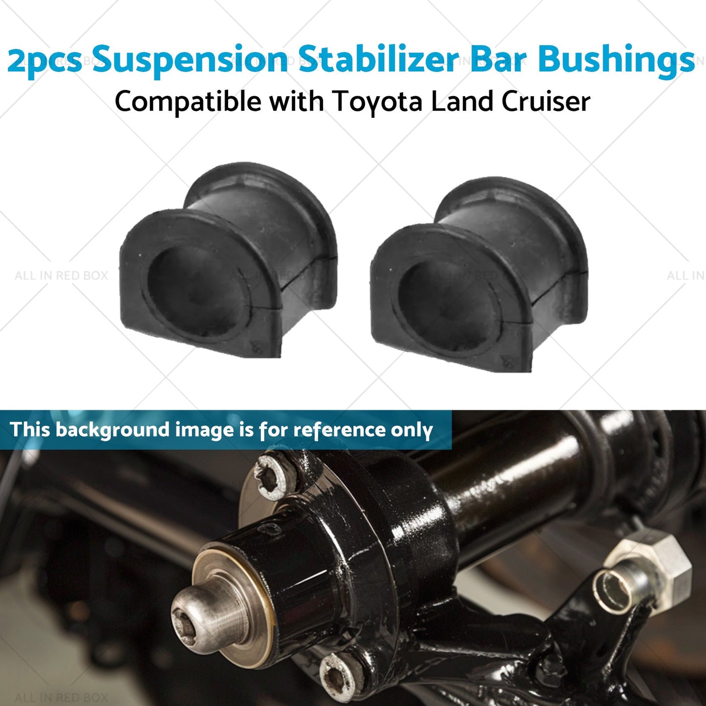 2PCS Suspension Stabilizer Bar Bushings Suitable for Toyota Land Cruiser 93-97-4