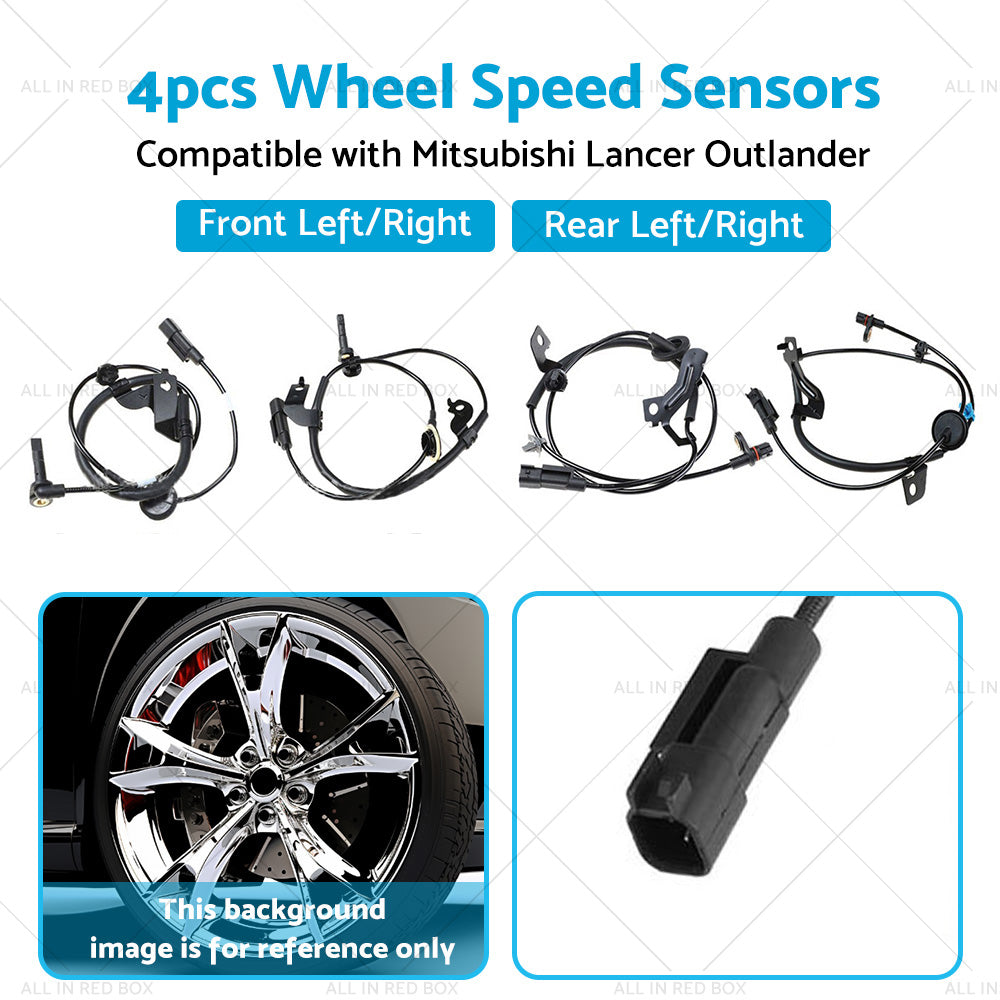 4¡Á Wheel Speed Sensor Front Rear LR Suitable For Mitsubishi Lancer Outlander
