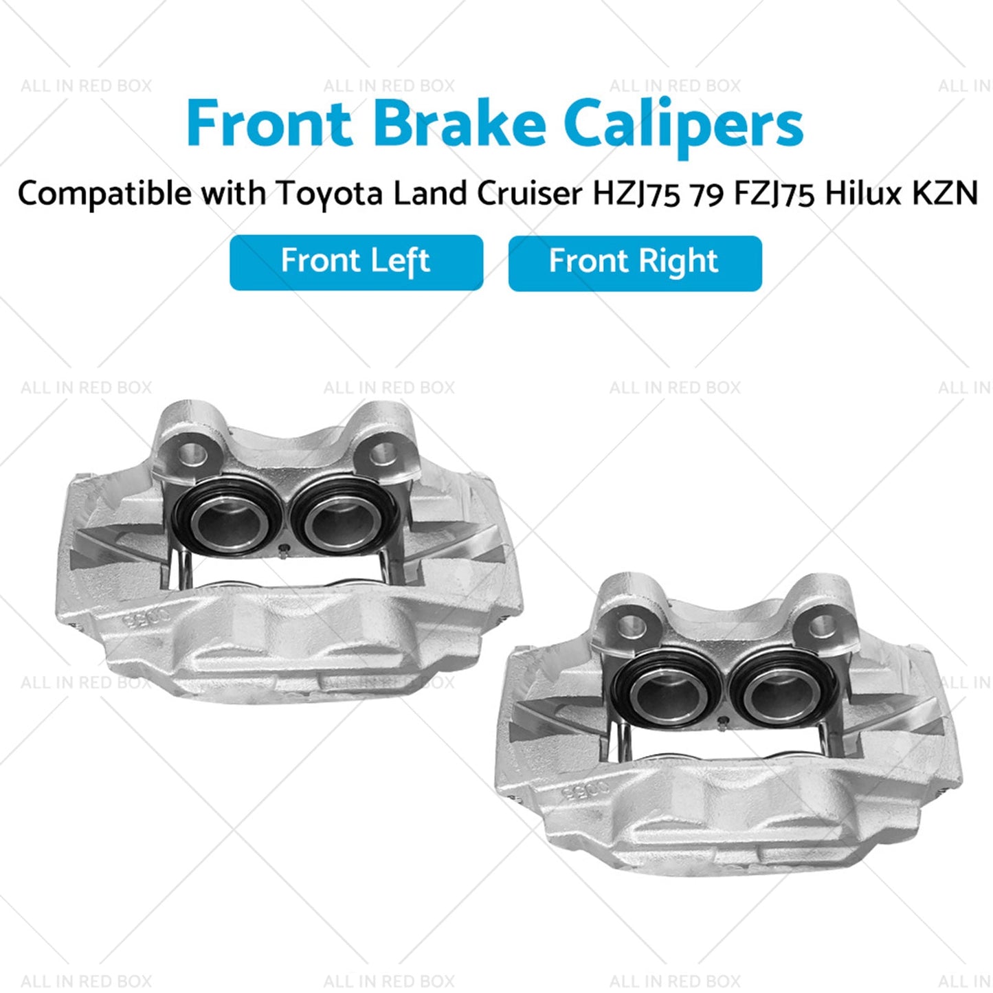 2x Front Brake Caliper Suitable For Toyota Land Cruiser HZJ75 79 FZJ75 Hilux KZN-1