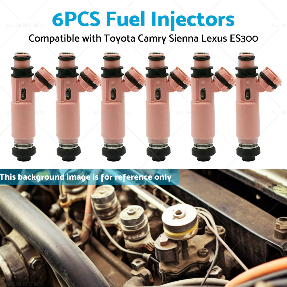 6x Fuel Injector 23250-20030 Suitable for Toyota Camry Sienna Solara Lexus ES300-2