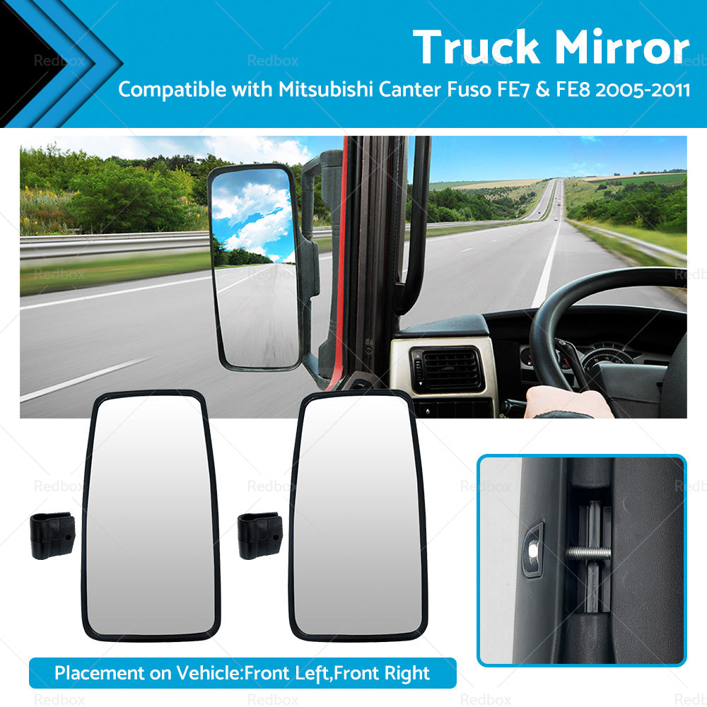 Truck Mirror For Mitsubishi Canter Fuso FE7 and FE8 2005-2011 340MM x 165MM L and R