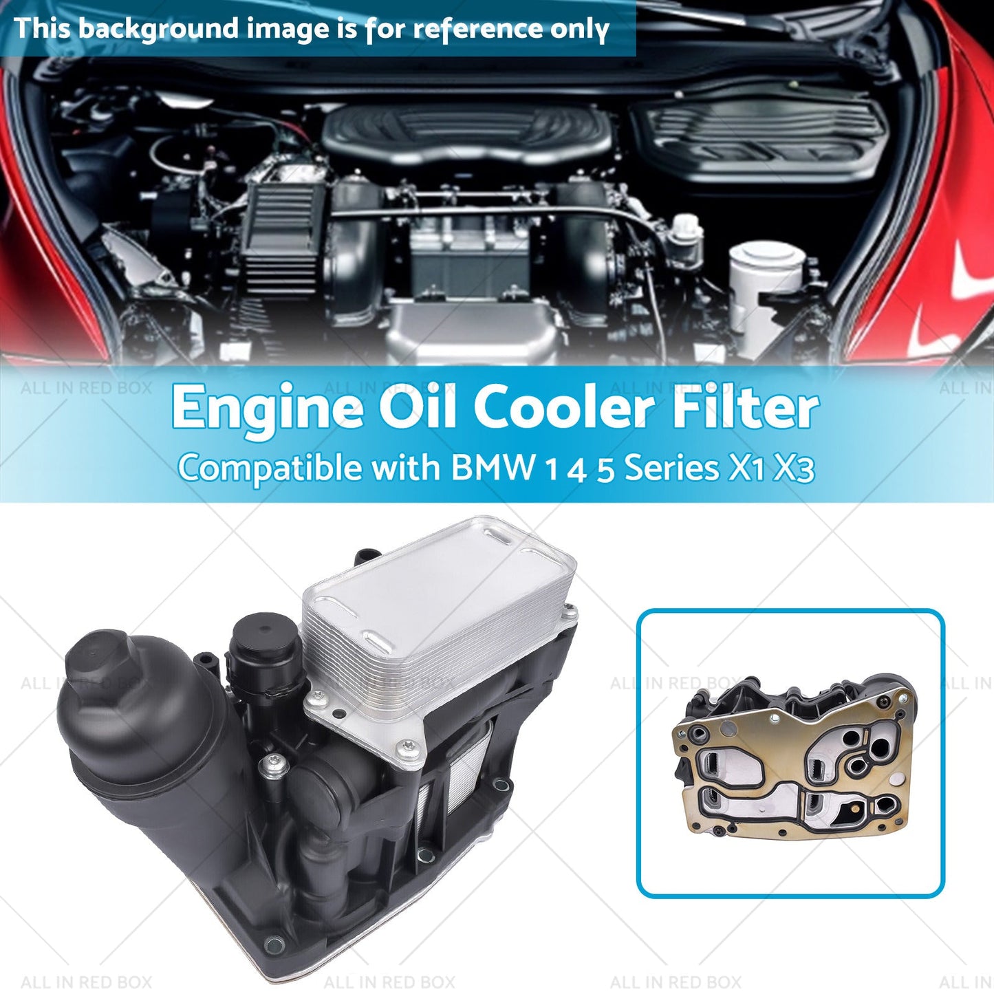 Engine Oil Filter Housing and Cooler 11428507697 SuitableFor BMW N47 N57 F25 10-19-2
