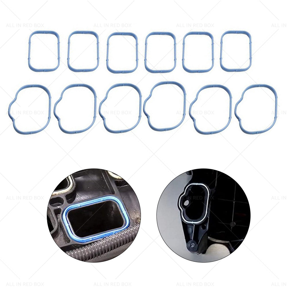 12x Intake Manifold Gaskets Seals Suitable For Chrysler 300 Jeep Dodge 3. 6L