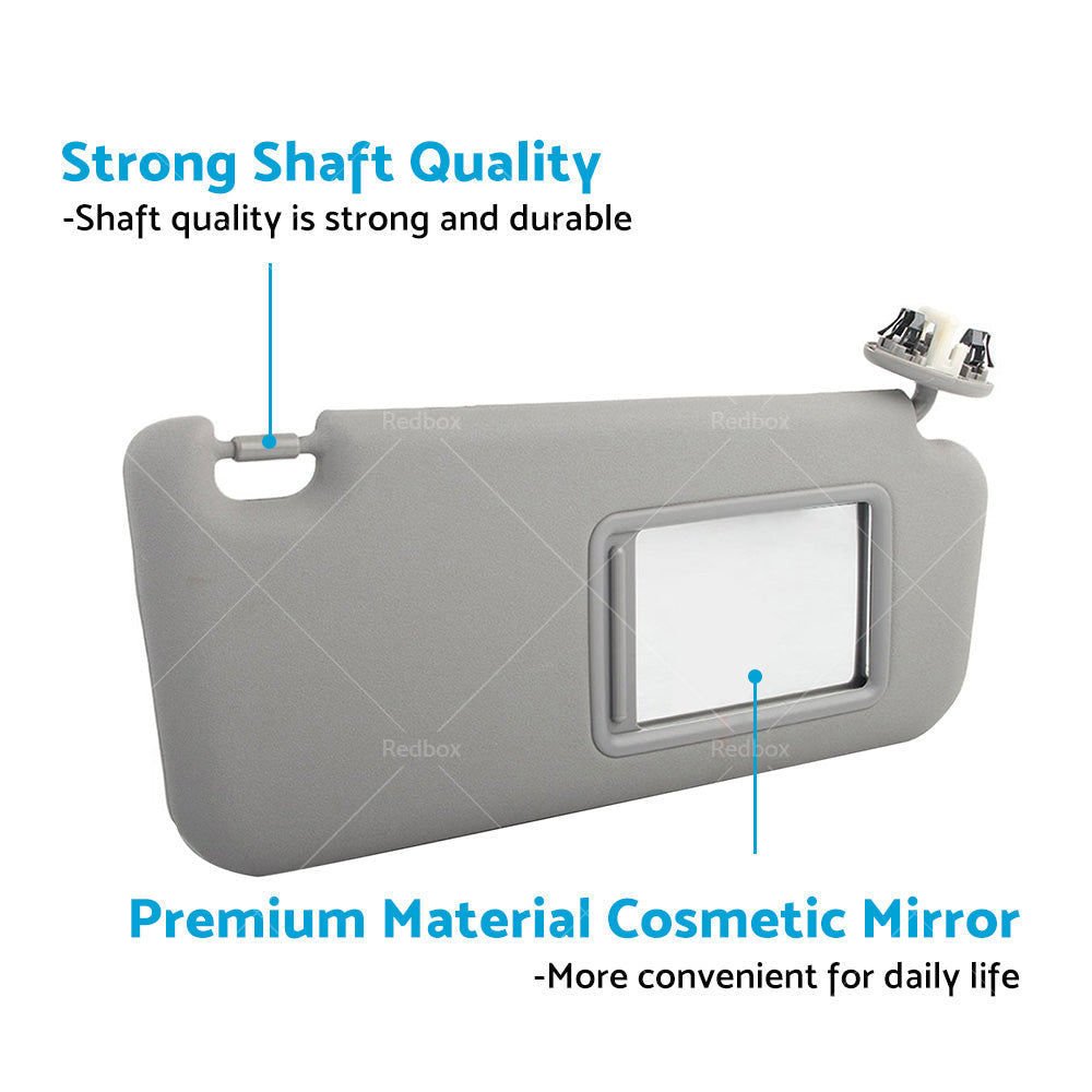 Right Side Gray Sun Visor Suitable For Toyota Kluger 2008-13 W or Vanity Light-1