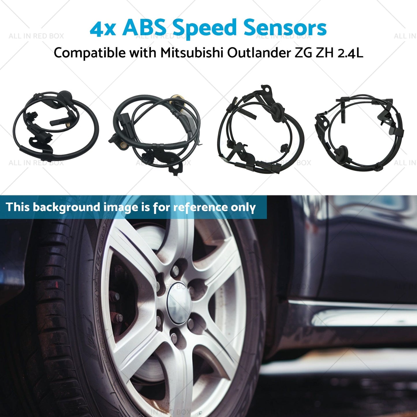 4670A576 4x ABS Speed Sensors Suitable for Mitsubishi Outlander ZG ZH 2. 4L 06-12