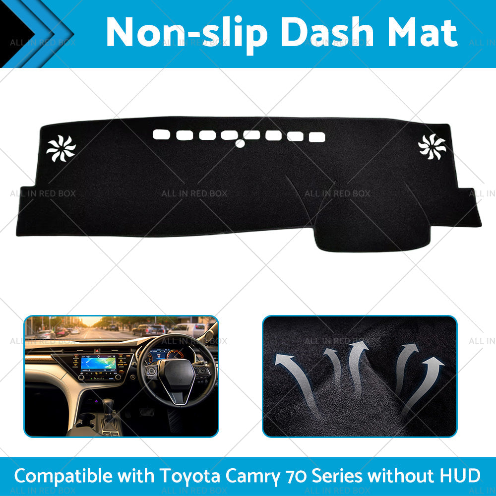 Non-Slip Dash Mat Suitable For Toyota Camry 70 Series XV70 Without HUD 2018-2023-2