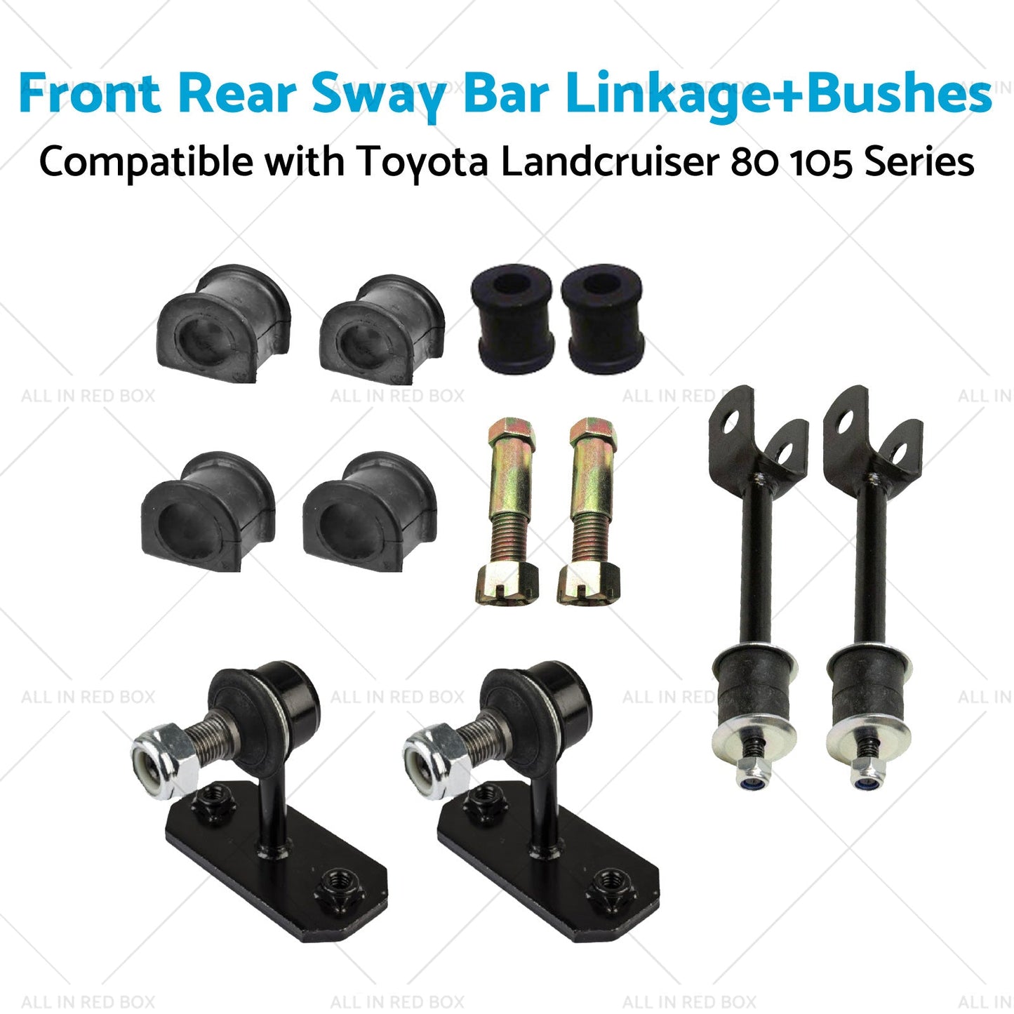 Front Rear Sway Bar LinkageBushes Suitable for Toyota Landcruiser 105 80 Series-3
