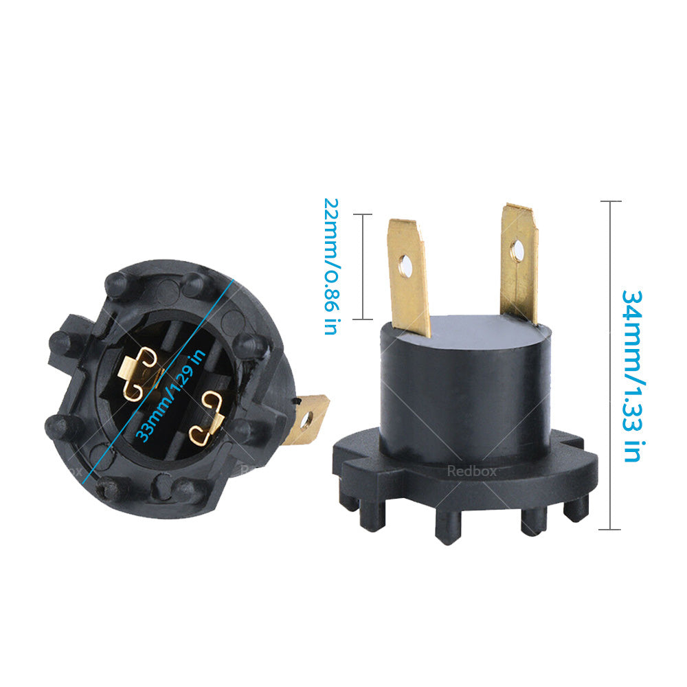 1 Pair Headlight Bulb Socket Adapter Holder Fits For Mazda 2 DE For MAZDA 3 BK-1