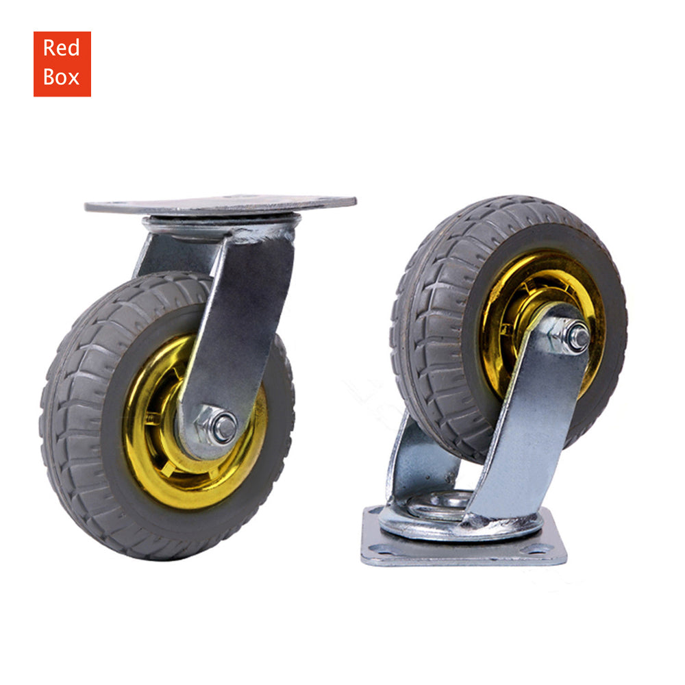 4X 6 inch or 150mm Heavy Duty Swivel Caster Wheels Castor 1000KG Load,2 with Brakes-2