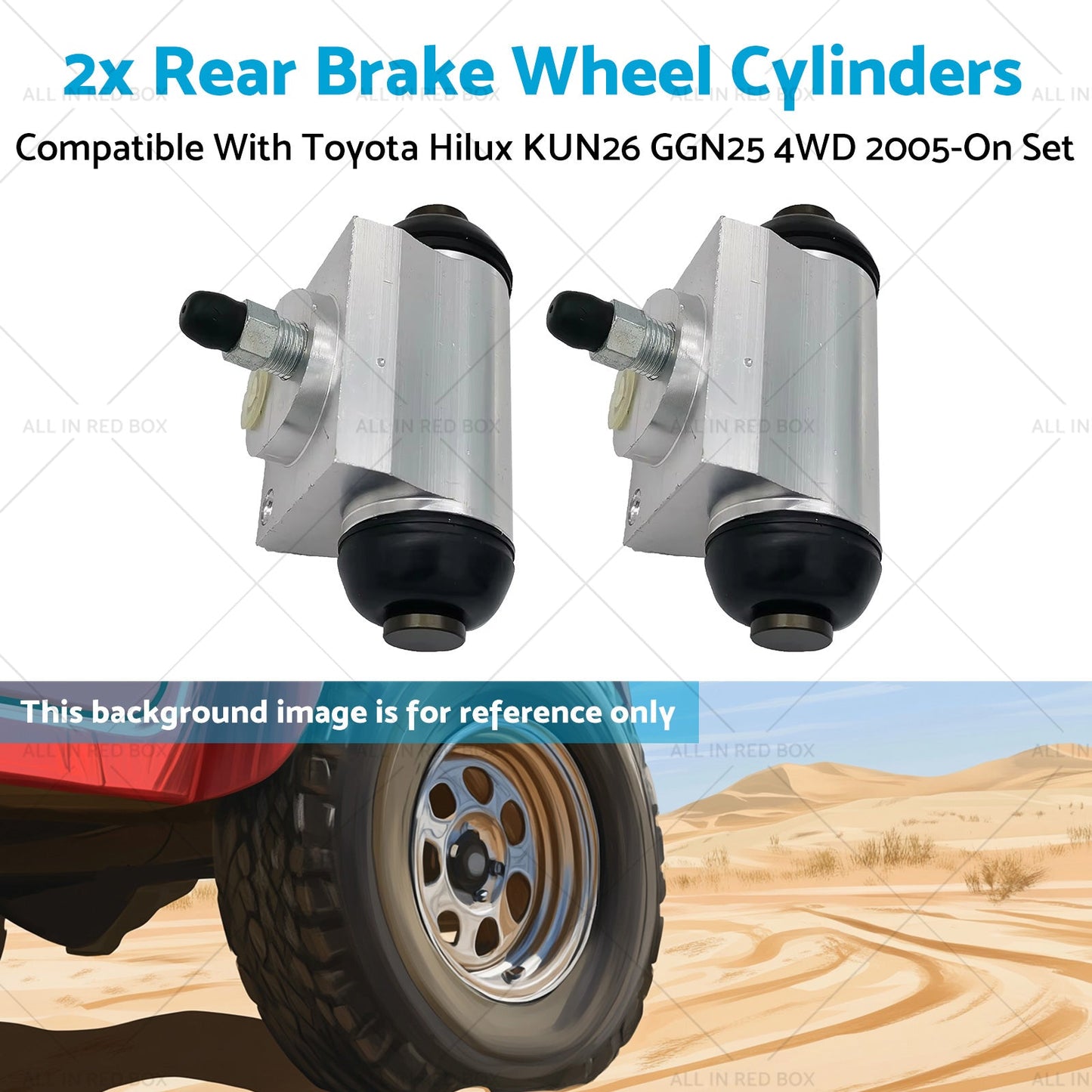 Rear Brake Wheel Cylinders 4x4 Suitable for Toyota Hilux KUN26 GGN25 4WD 2005-On-3