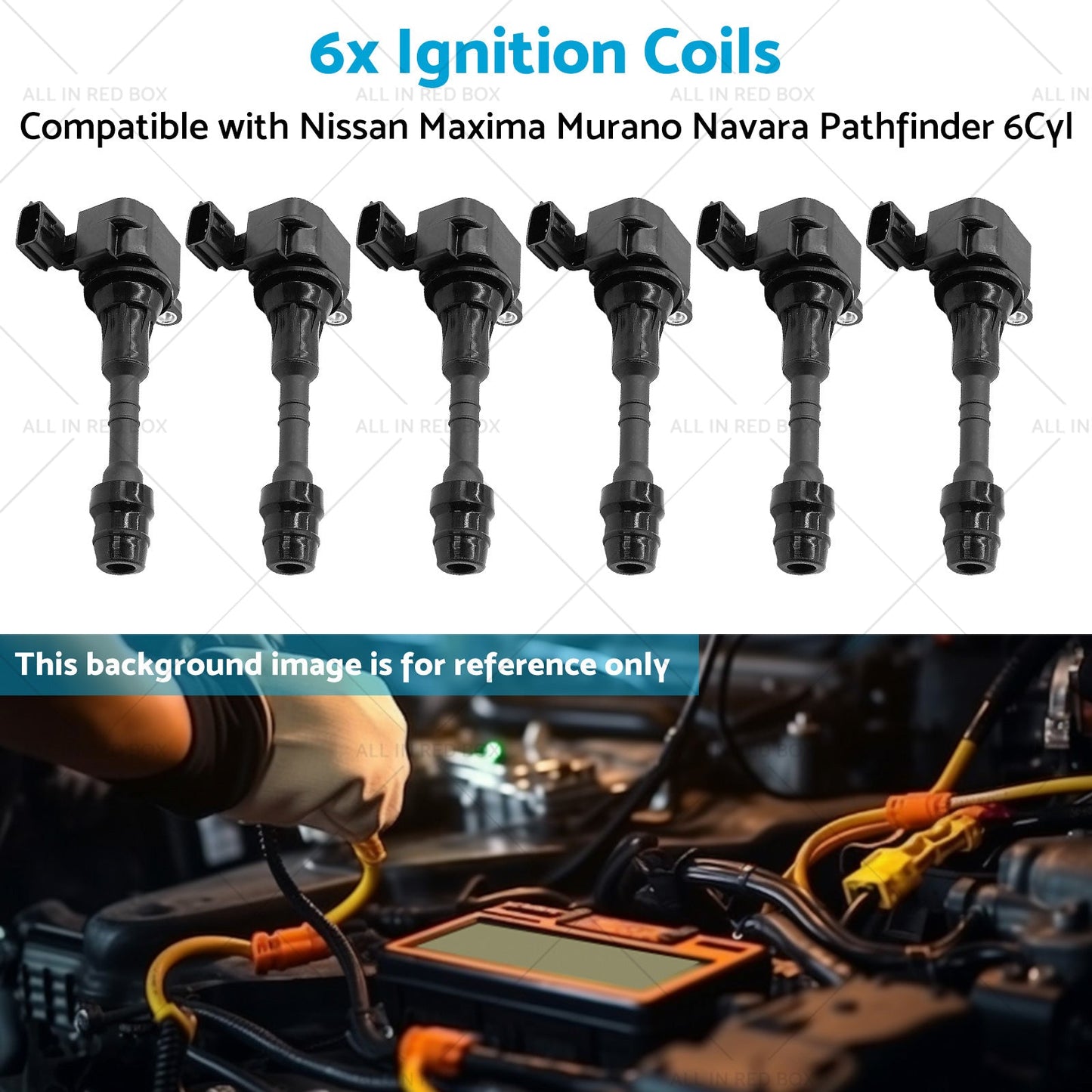 Ignition Coils Suitable for Nissan Navara Pathfinder Maxima Murano 6Cyl 3. 5 4. 0L-4
